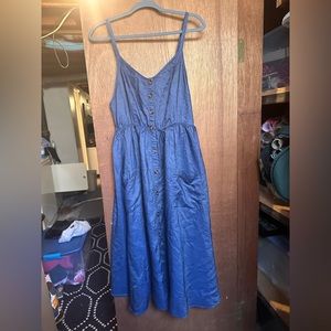 Torrid chambray midi dress size 0
